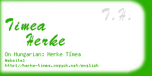 timea herke business card